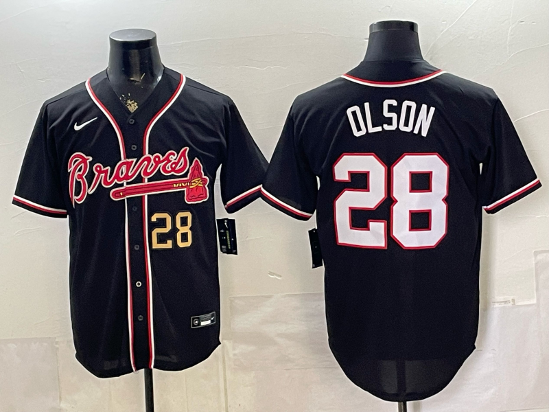 Men Atlanta Braves #28 Olson black Nike 2026 Jersey 052801